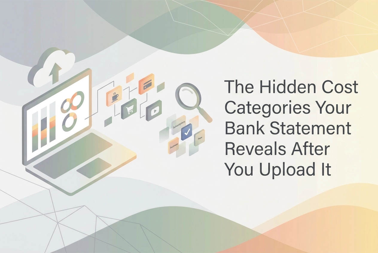 Professional header image for list-based article: The Hidden Cost Categories Your Bank Statement Reveals Af...